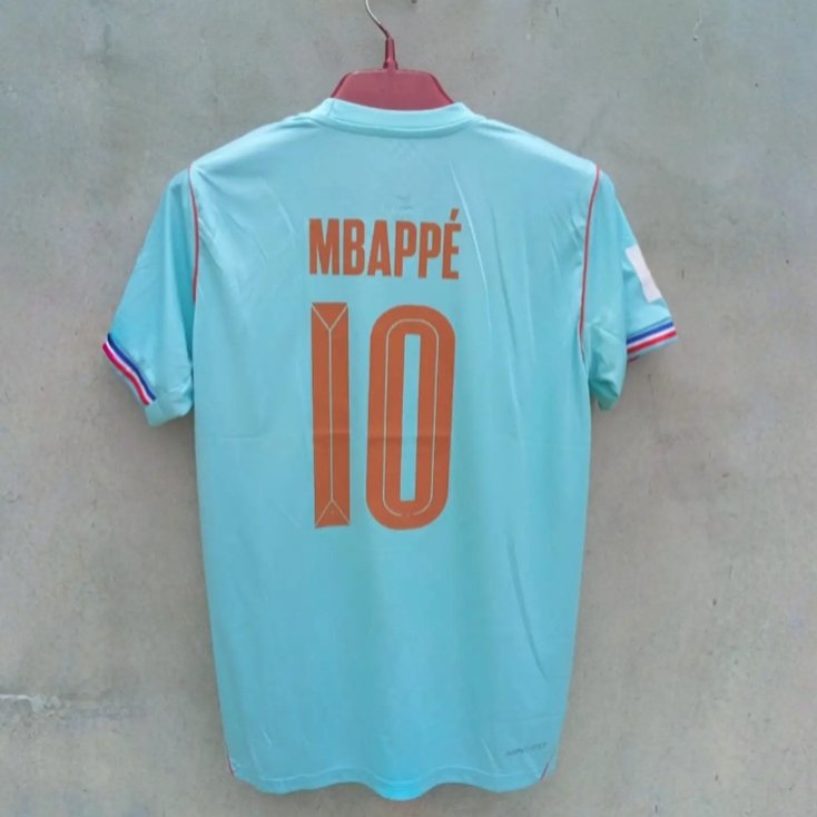 France Away Jersey 2024 - Mbappé #10 - Sky Blue